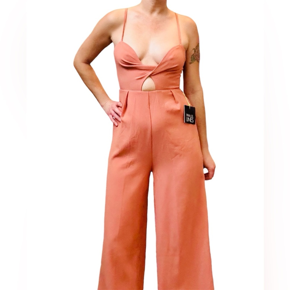 NWT Parallel lines orange jumpsuit Size Medium